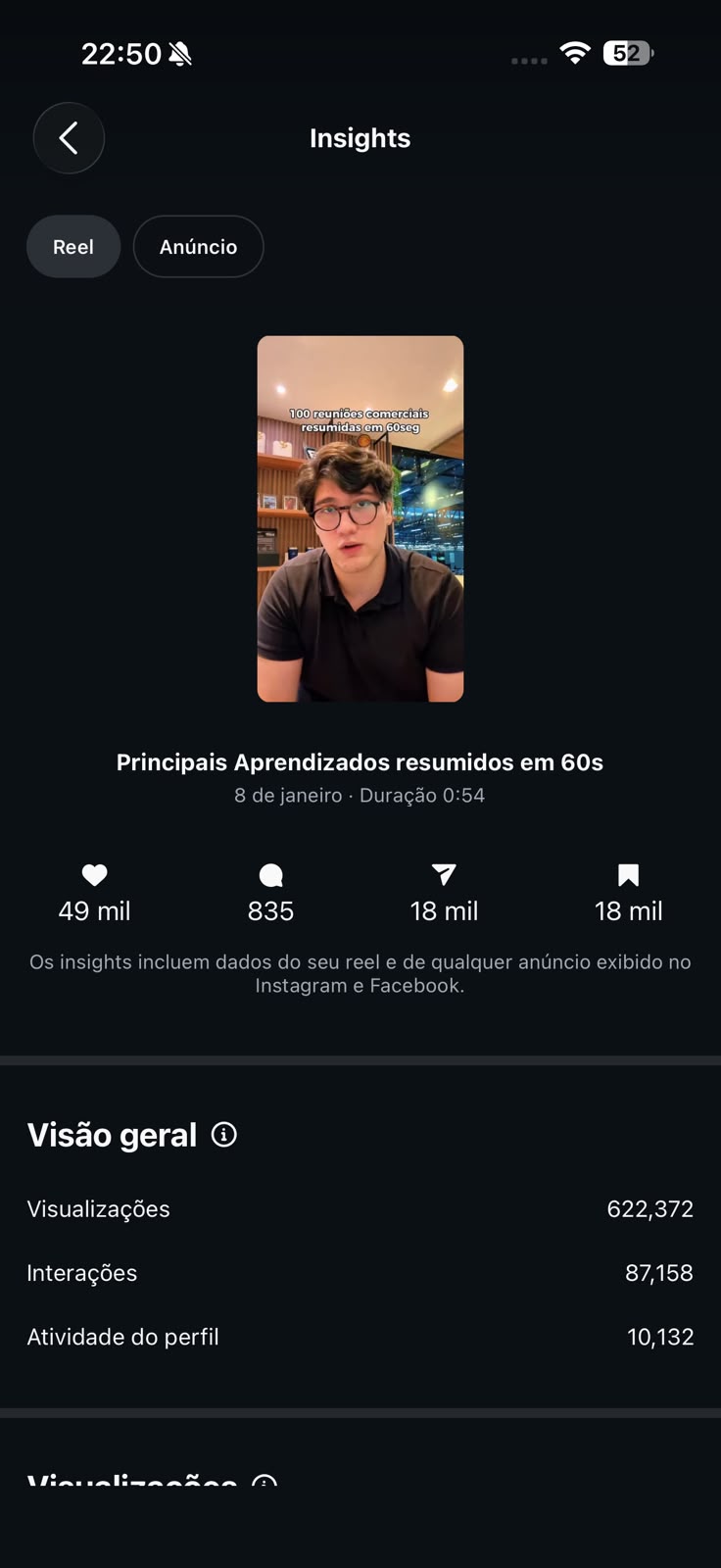Resultado do reel 3